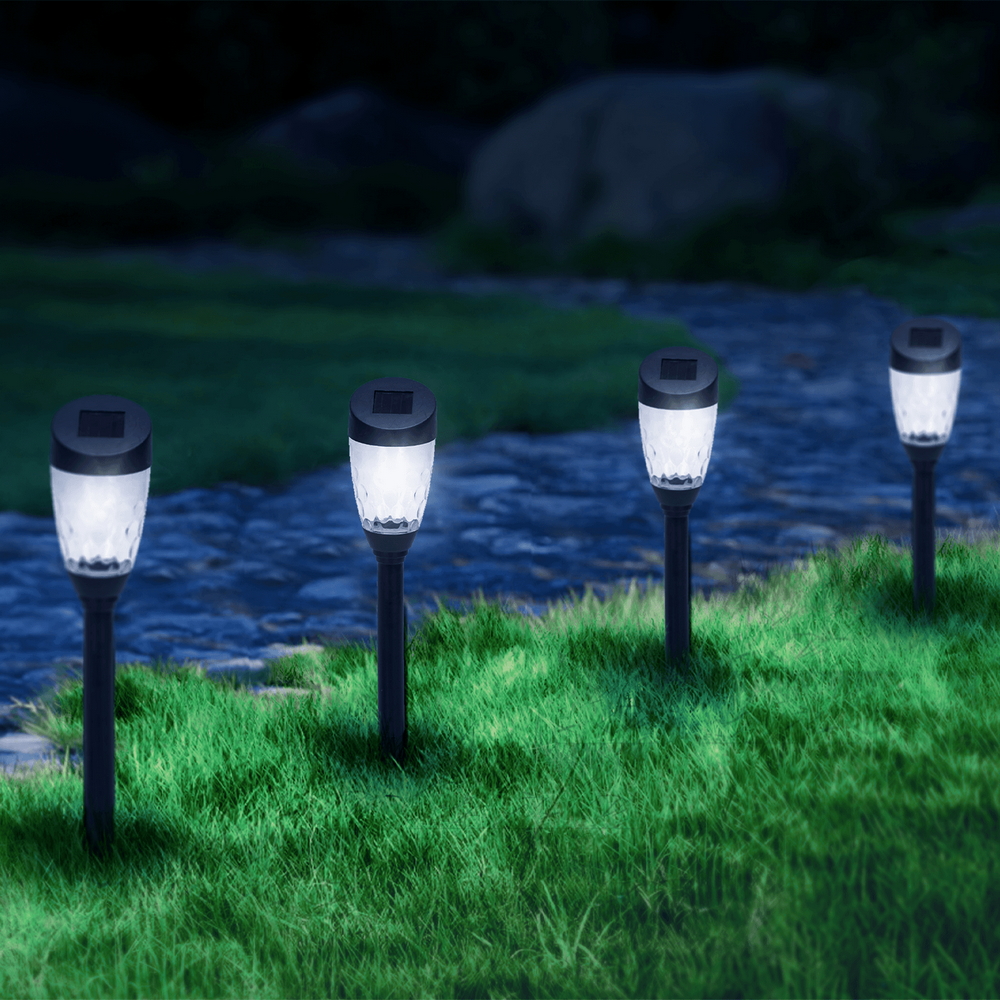 Lampioncino segnapassi Led Hala 0,006W Nero con pannello solare IP44 Bianco freddo 6500K con sensore crepuscolare Aigostar - Foto 2