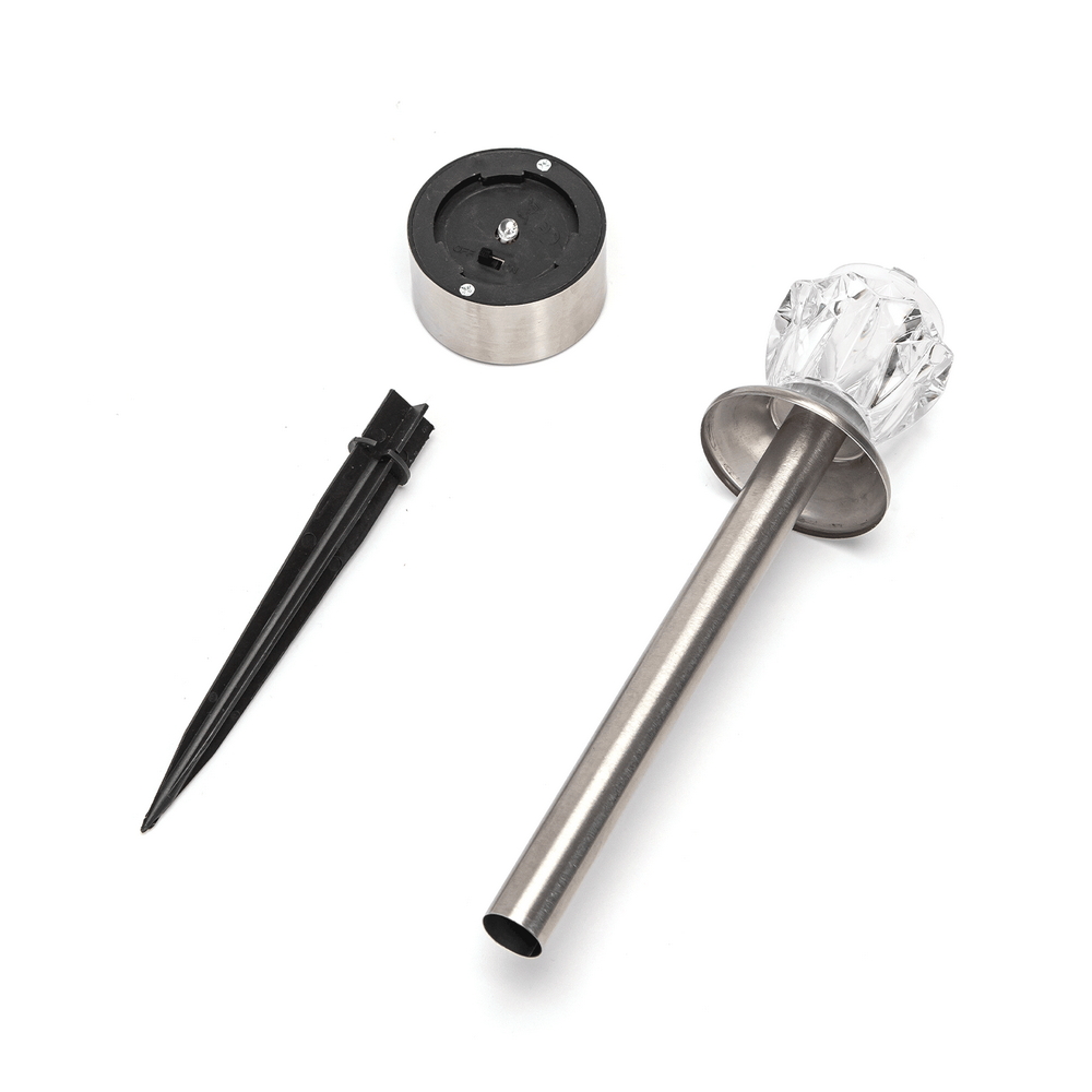 Lampioncino segnapassi Led Pin 0,006W Argento in acciaio con pannello solare IP44 RGB con sensore crepuscolare Aigostar - Foto 1