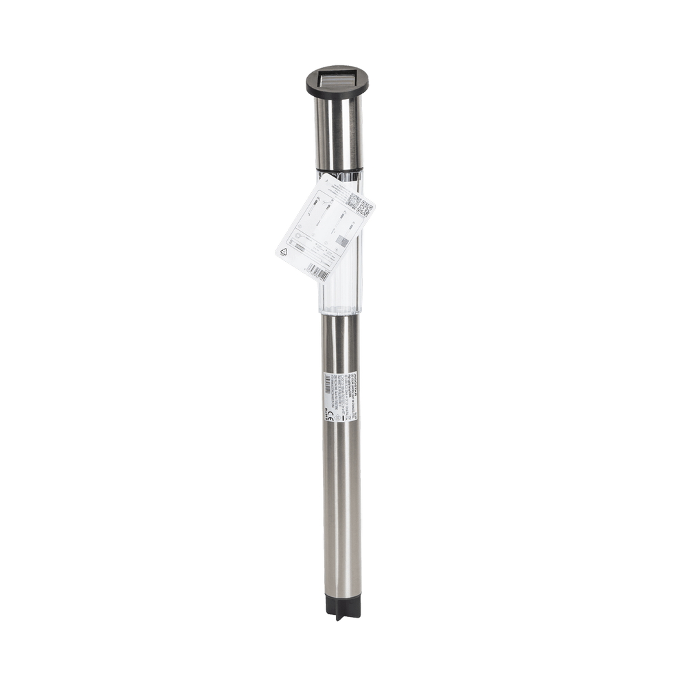 Lampioncino segnapassi Led Spike 0,012W Argento in acciaio con pannello solare IP44 Bianco freddo 6500K con sensore crepuscolare Aigostar - Foto 4