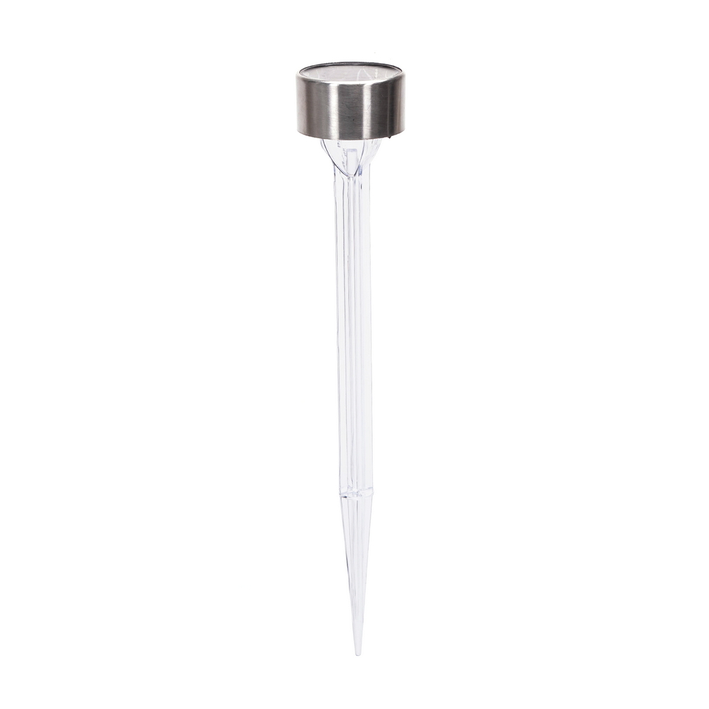 Foto principale Lampioncino segnapassi Led Twig 0,006W Argento in acciaio con pannello solare IP44 Bianco caldo 2700K con sensore crepuscolare Aigostar