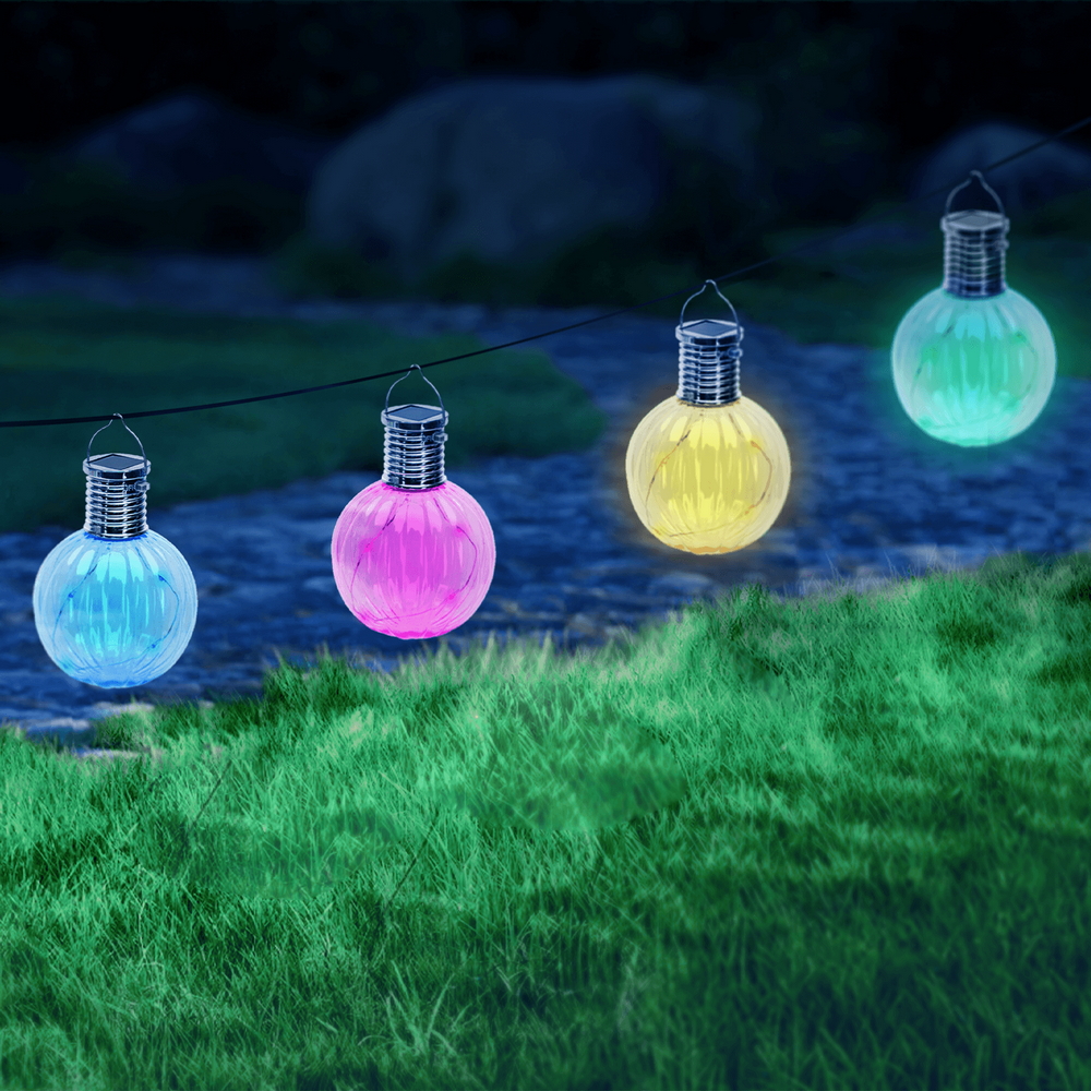Lanterna Segnapasso Sfera 0,006W colori assortiti alimentazione solare IP44 confezione 16pz Aigostar - Foto 1