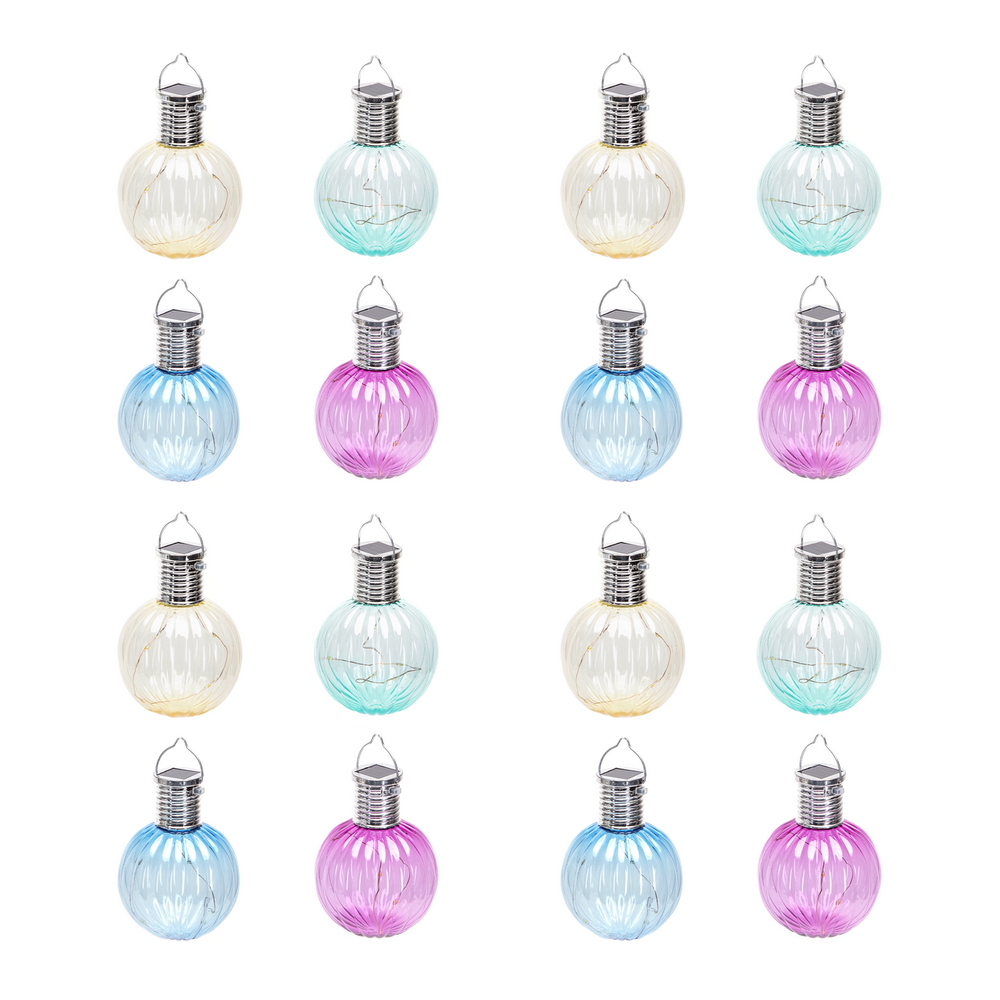 Lanterna Segnapasso Sfera 0,006W colori assortiti alimentazione solare IP44 confezione 16pz Aigostar - Foto 2