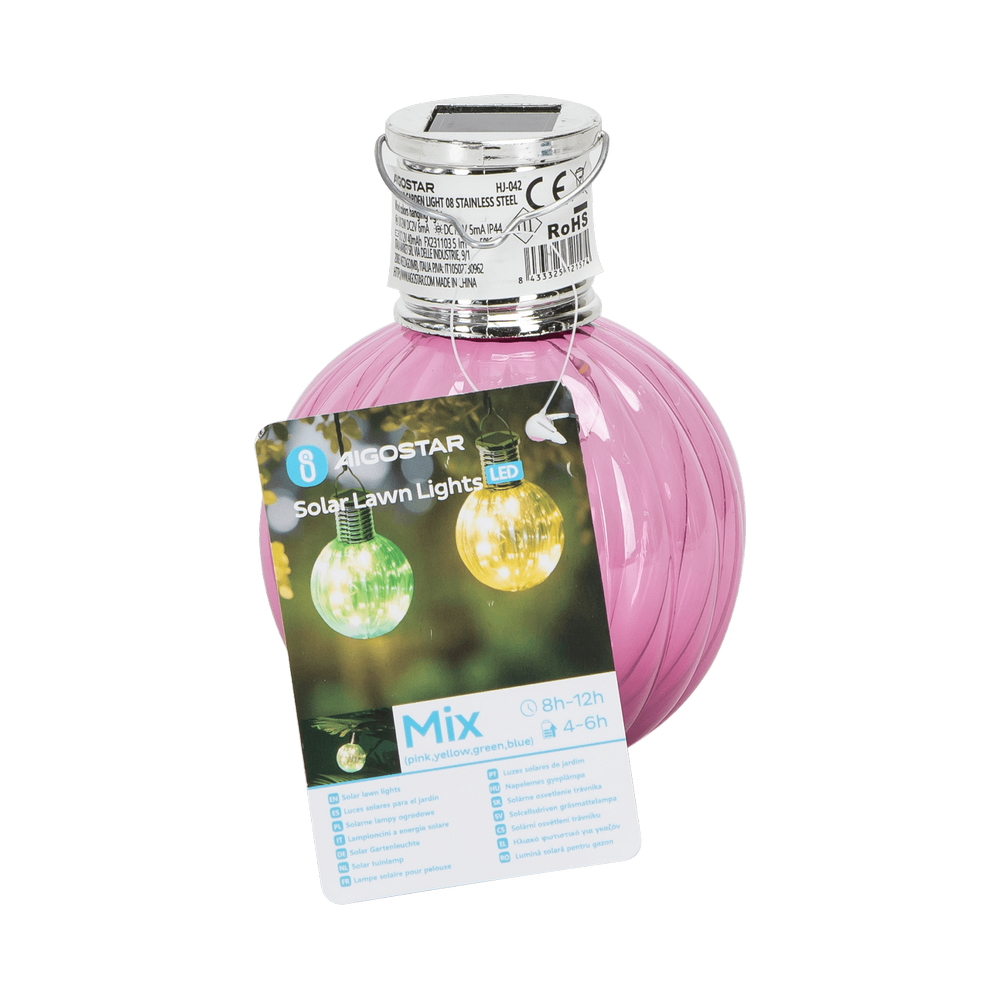 Lanterna Segnapasso Sfera 0,006W colori assortiti alimentazione solare IP44 confezione 16pz Aigostar - Foto 4