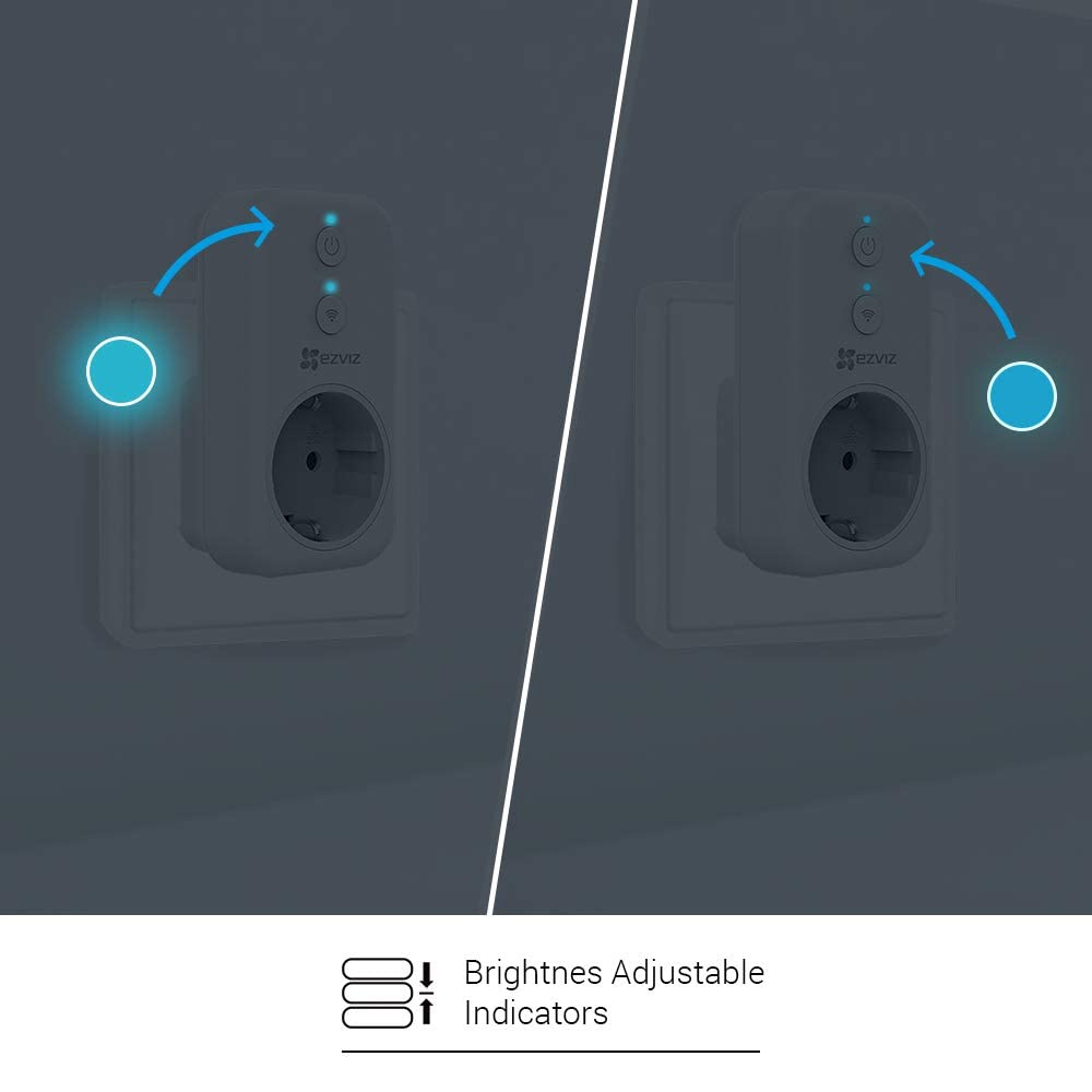 Presa Smart Schuko EZVIZ T31 WiFi 16A monitoraggio consumi - Foto 4
