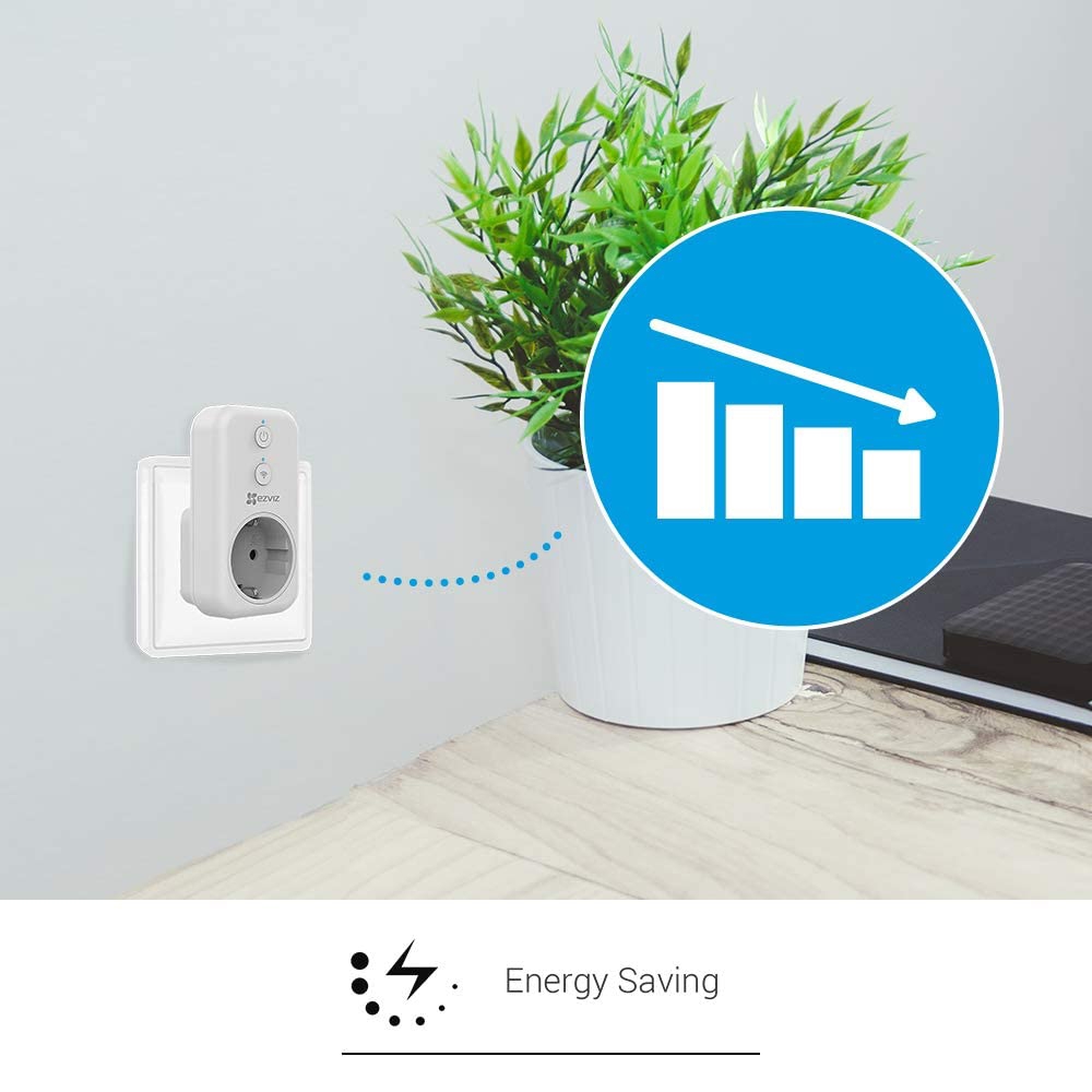 Presa Smart Schuko EZVIZ T31 WiFi 16A monitoraggio consumi - Foto 5