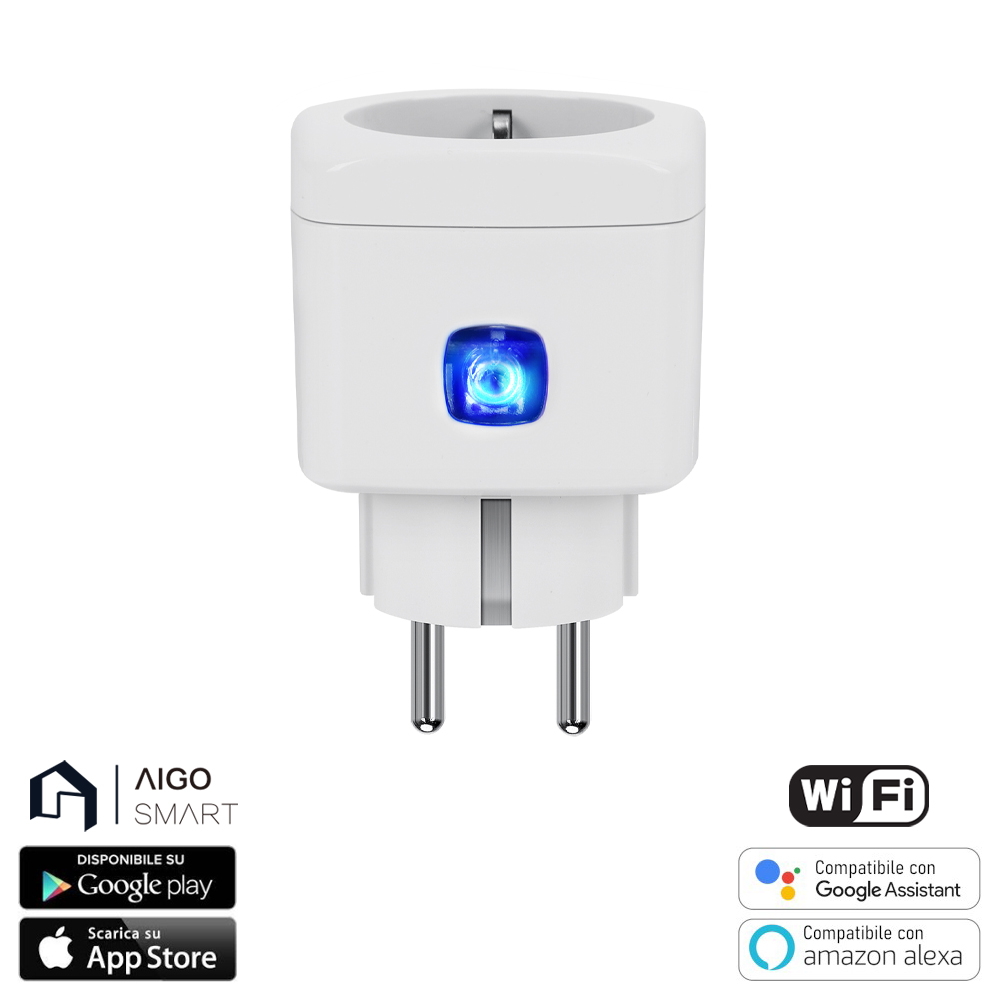 Foto principale Presa Smart spina Schuko WiFi 10A Aigostar