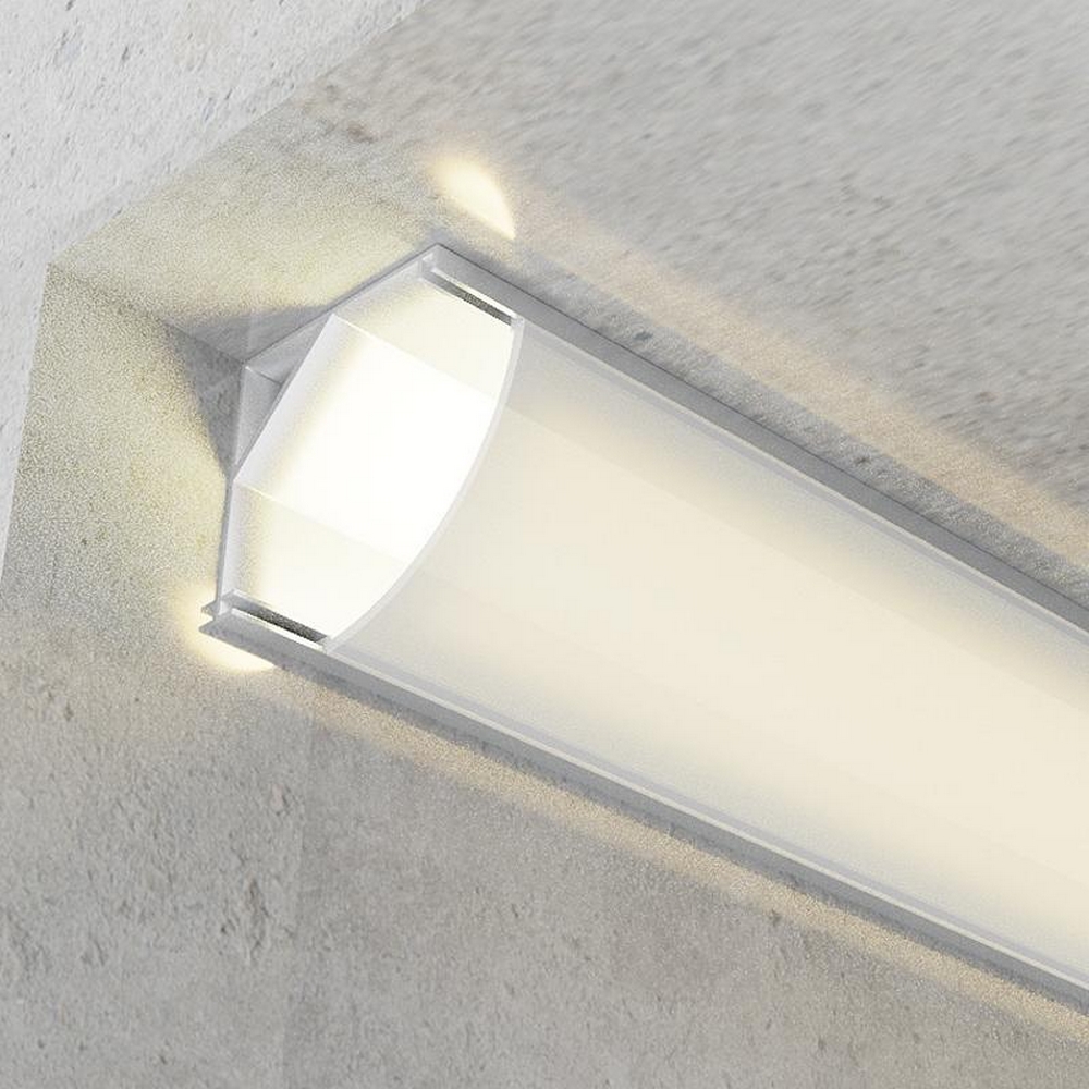 Foto principale Profilo Led angolare L per strisce Led 12-24V a superfice 2 metri in alluminio M LEDME