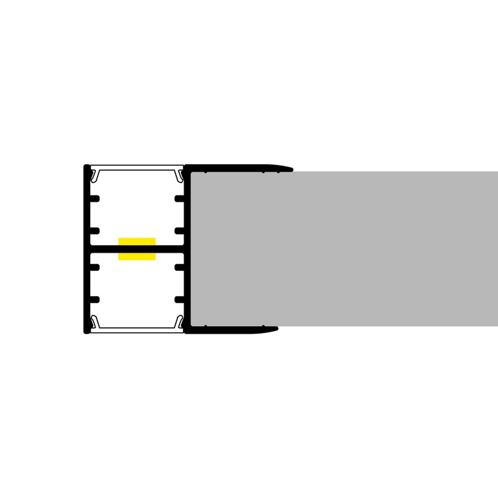 Profilo Led per mensola Olof per strisce Led 12-24V a superfice 2 metri in alluminio M LEDME - Foto 2