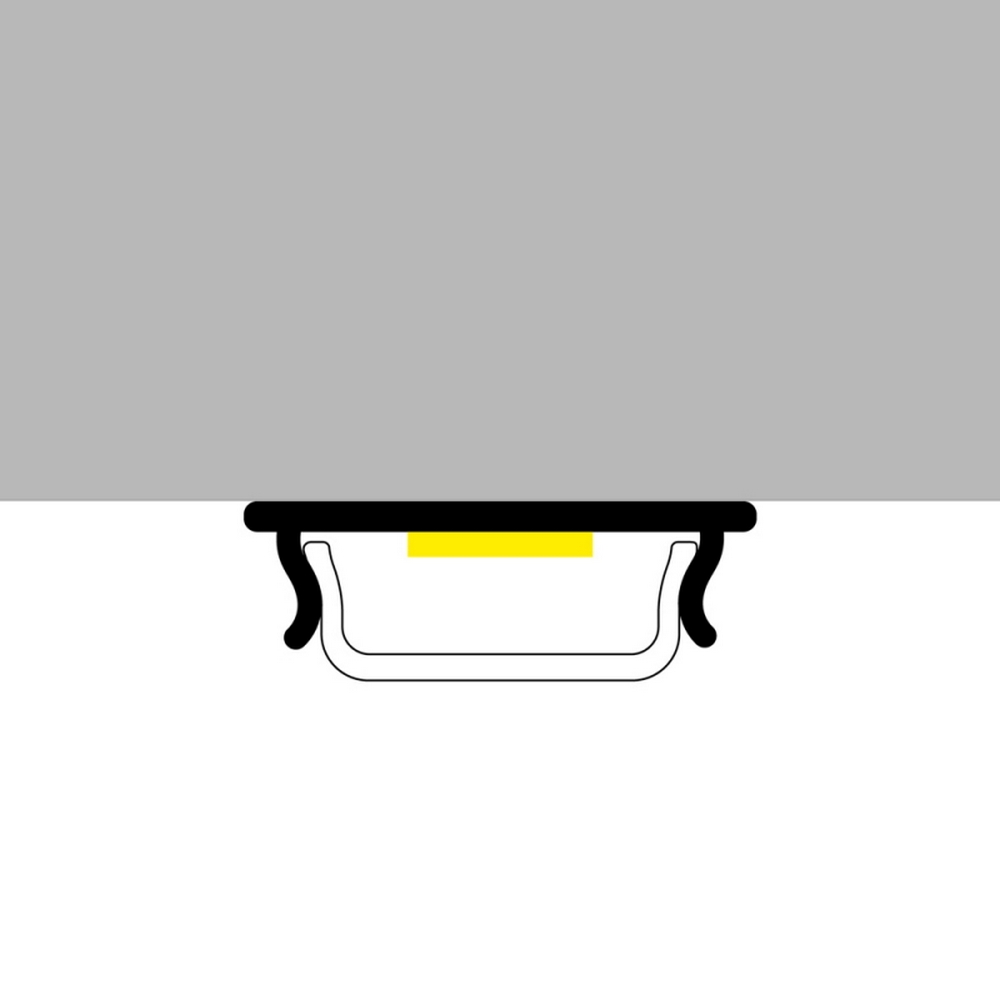 Profilo Led piatto Flexible per strisce Led 12-24V a superfice 2 metri in alluminio M LEDME - Foto 2