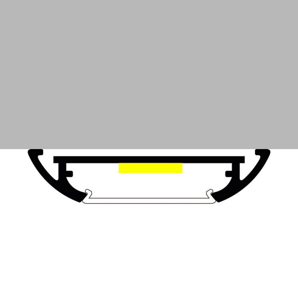 Profilo Led piatto Mind per strisce Led 12-24V a superfice 2 metri in alluminio M LEDME - Foto 2