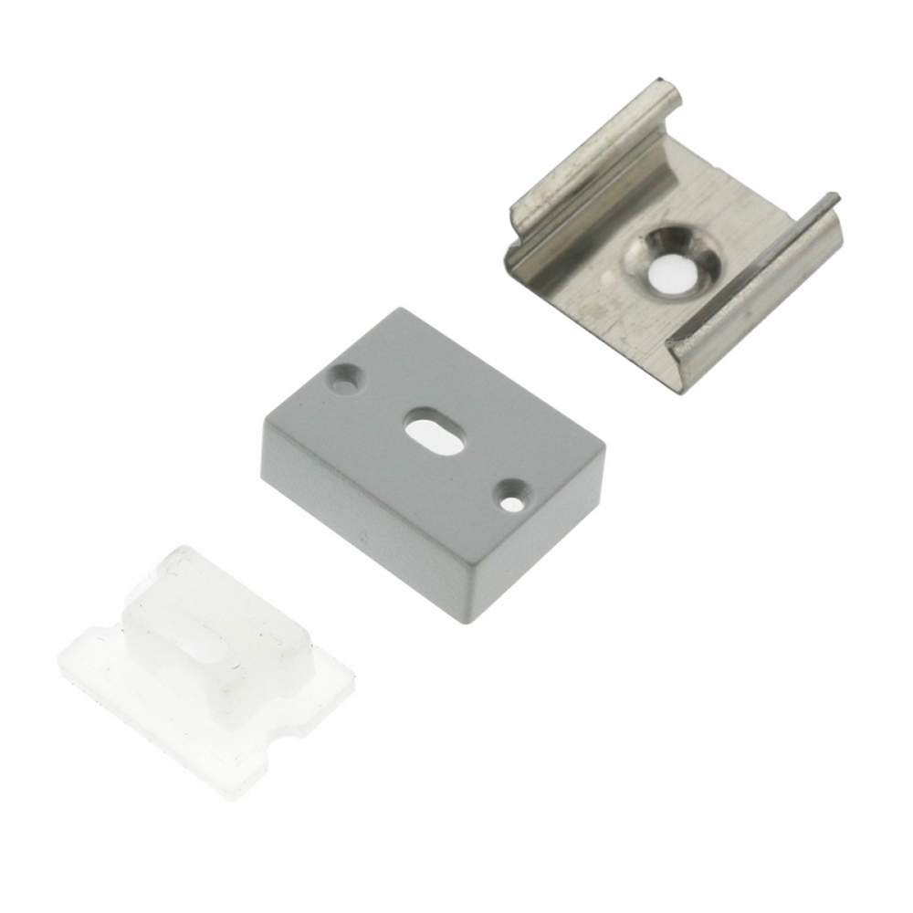 Profilo Led piatto U Aqua IP65 per strisce Led 12-24V a superfice 2 metri in alluminio M LEDME - Foto 1