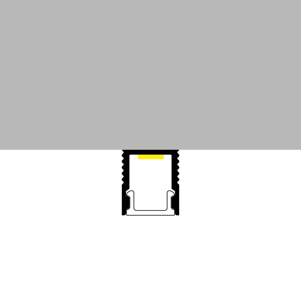 Profilo Led piatto U Fine per strisce Led 12-24V a superfice 2 metri in alluminio M LEDME - Foto 2