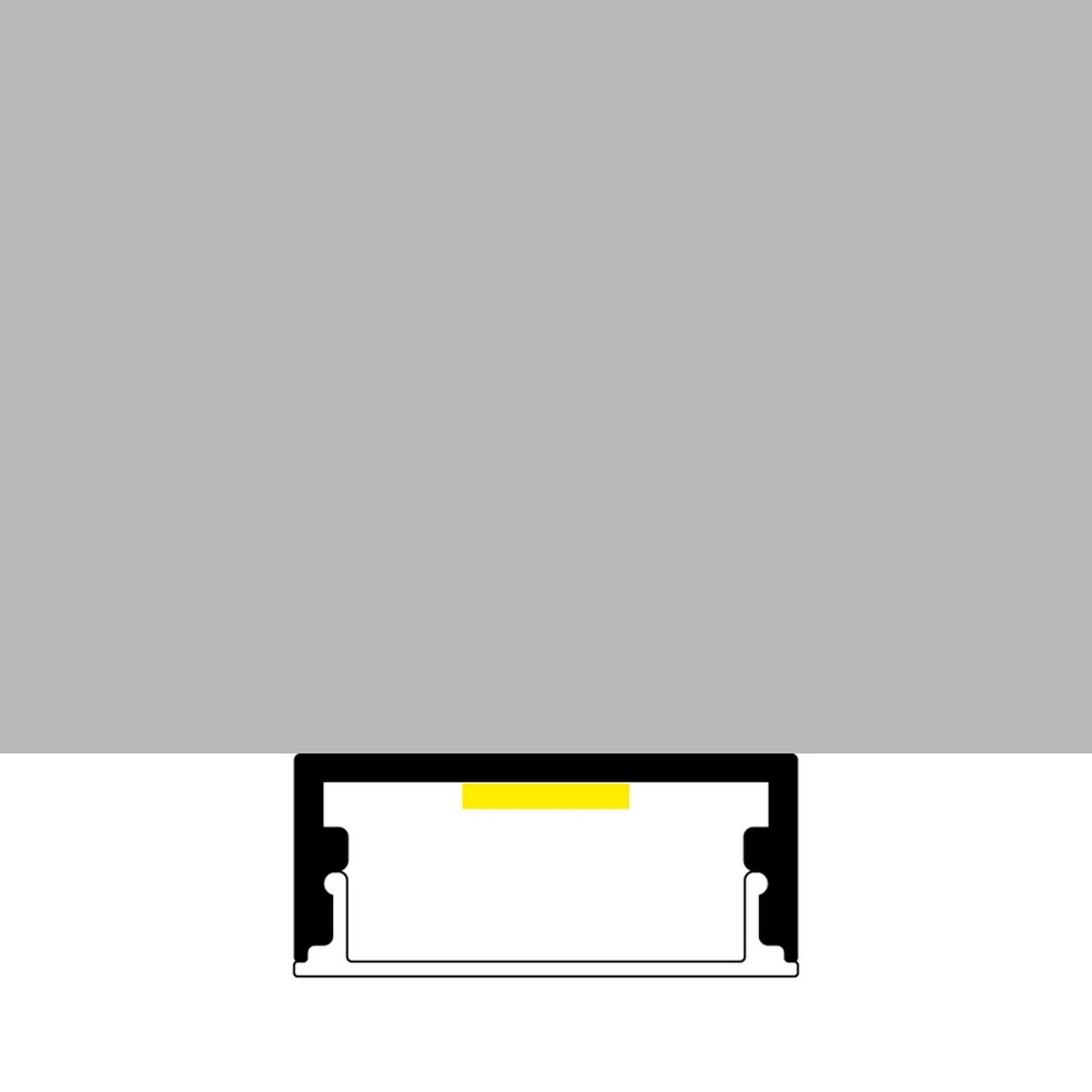 Profilo Led piatto U Minim Bianco laccato per strisce Led 12-24V a superfice 2 metri in alluminio M LEDME - Foto 2