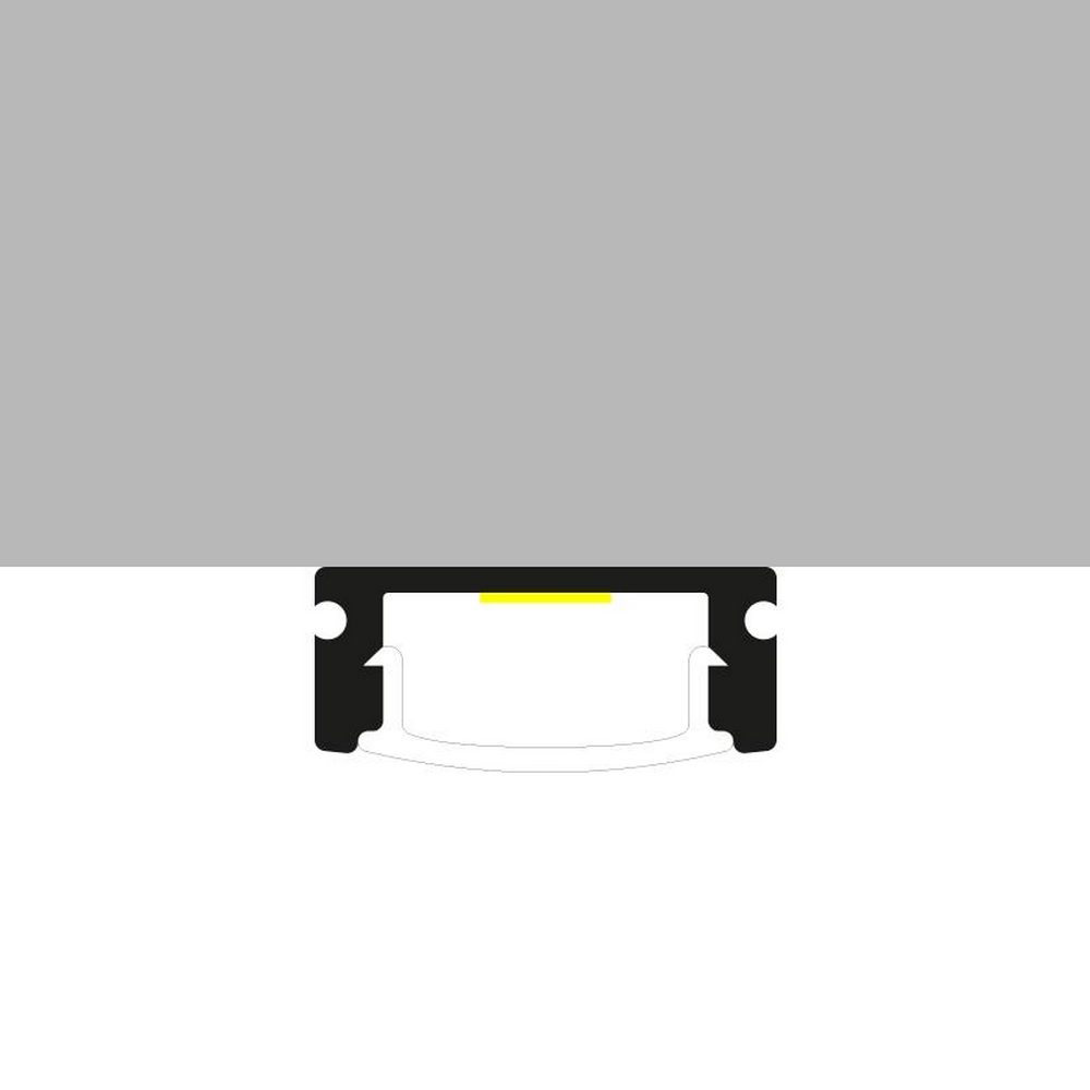 Profilo Led piatto U Sid per strisce Led 12-24V a superfice 2 metri in alluminio M LEDME - Foto 2