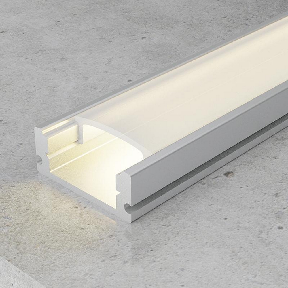 Foto principale Profilo Led piatto U Sid per strisce Led 12-24V a superfice 2 metri in alluminio M LEDME