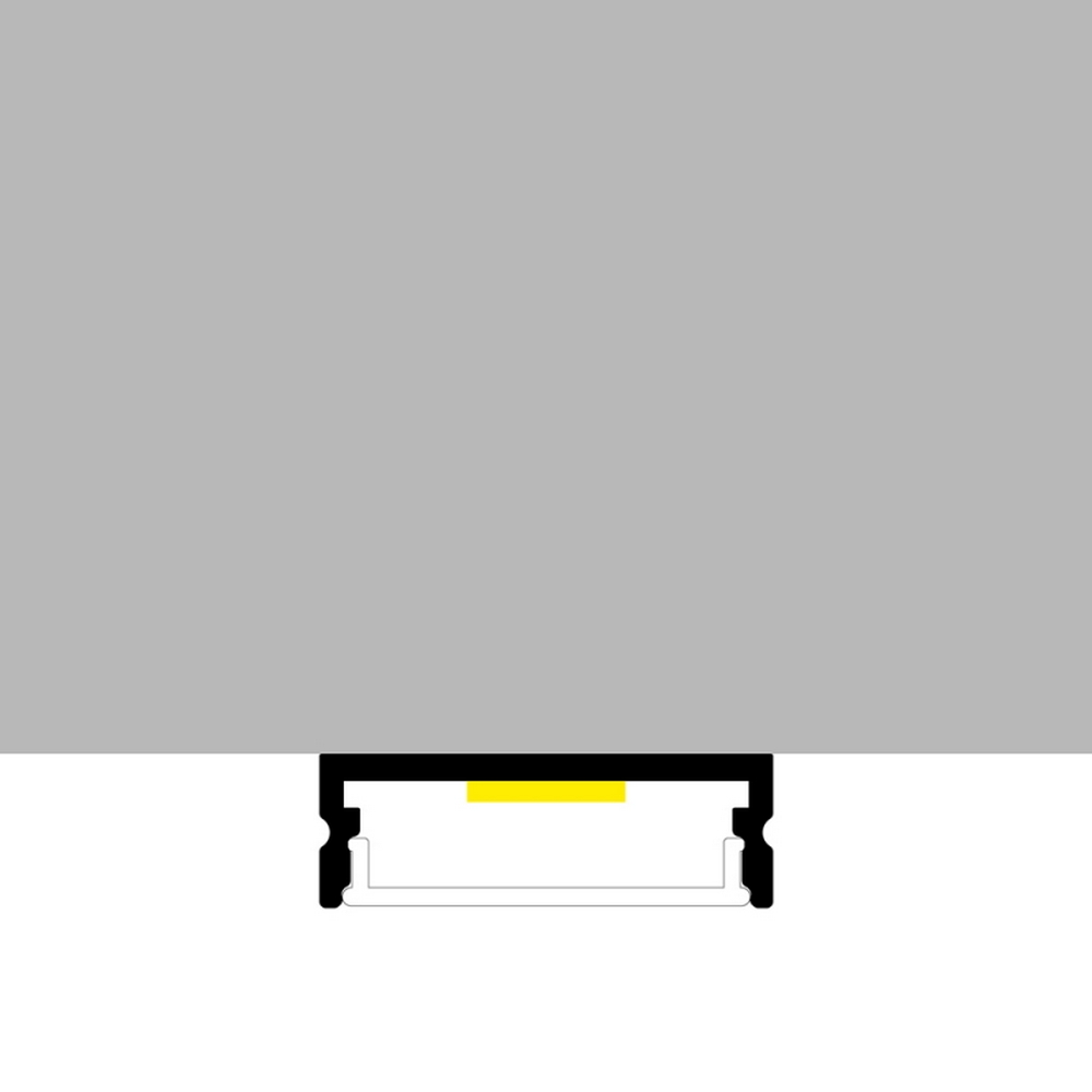Profilo Led piatto U Trake per strisce Led 12-24V a superfice 2 metri in alluminio M LEDME - Foto 2