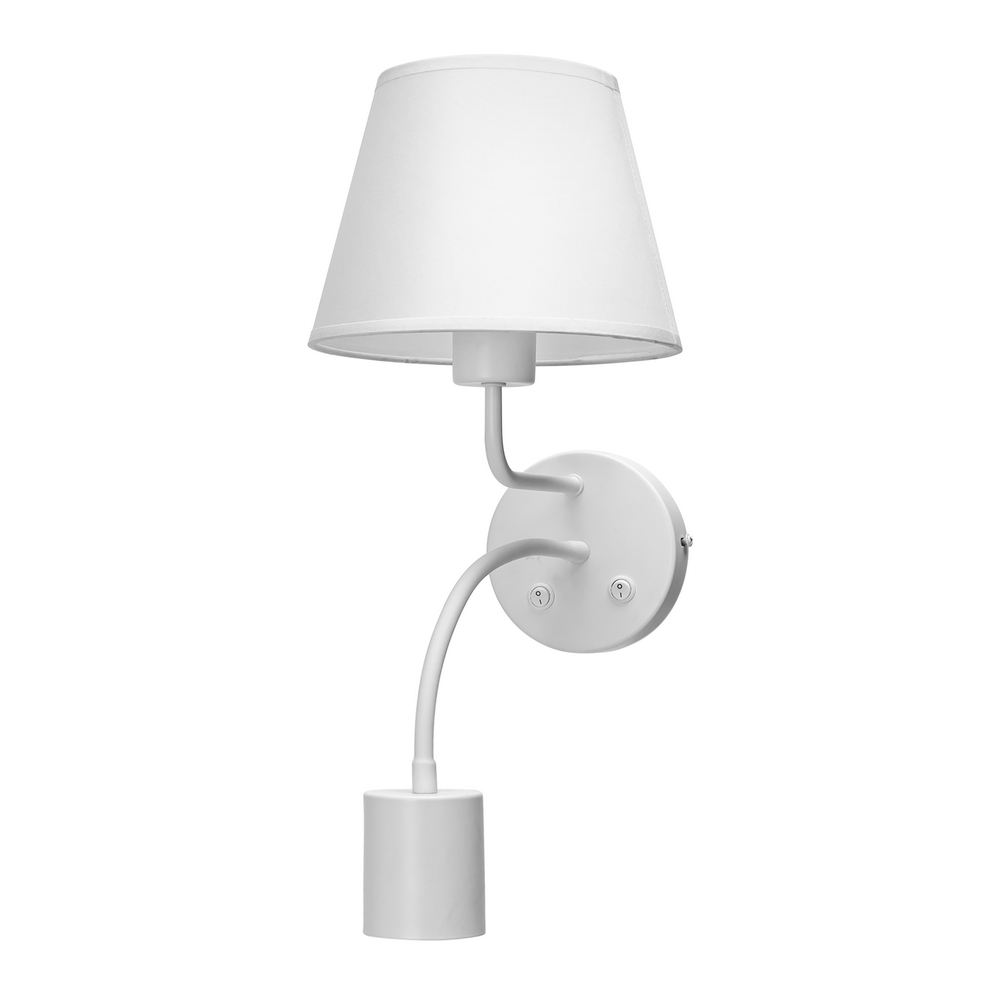 Foto principale Applique da parete UaD Bianco IP20 1 x GU10 1 x E27 Aigostar