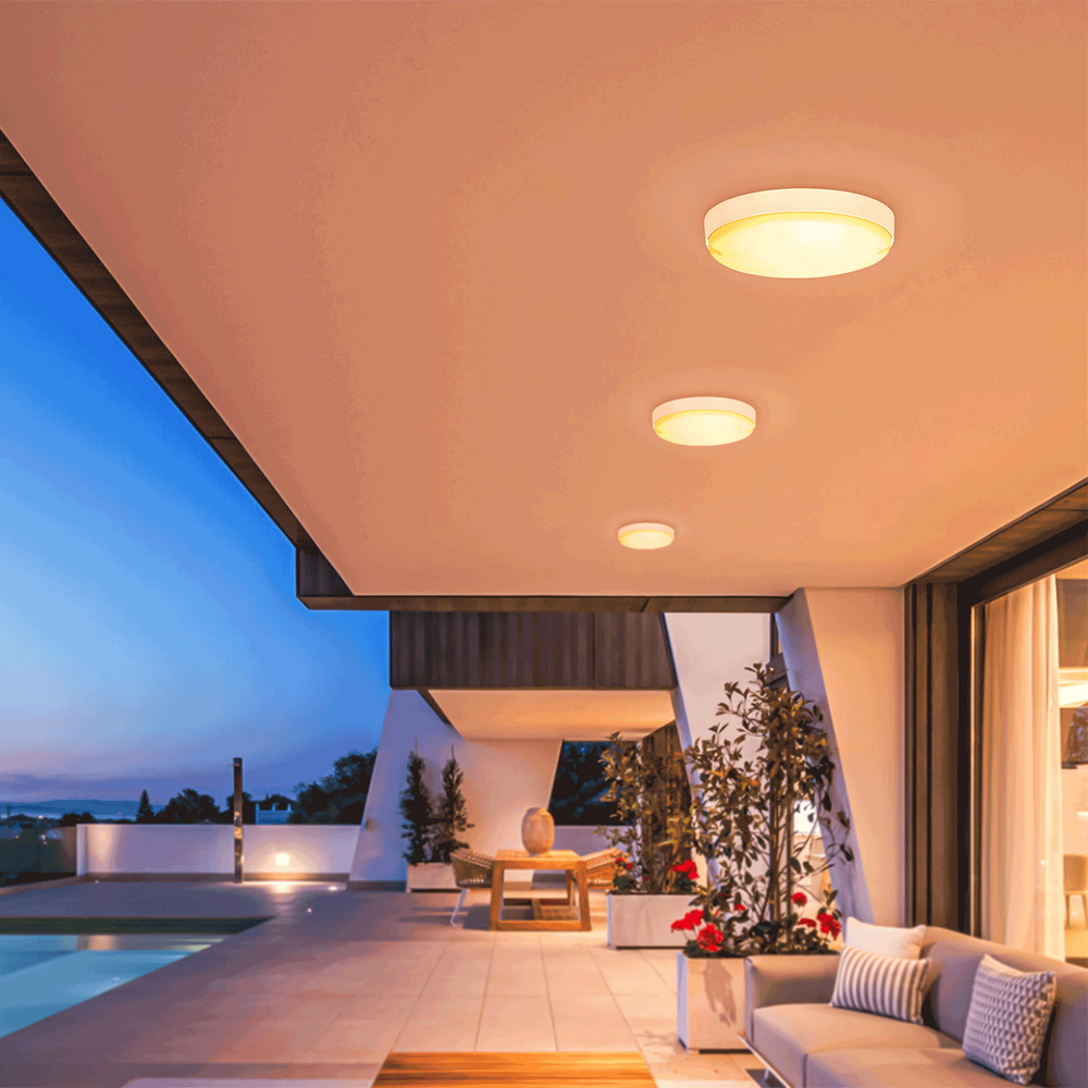Applique Led da parete slim 4W rotondo Bianco con pannello solare e sensore crepuscolare IP65 temperatura colore regolabile con telecomando Aigostar - Foto 3