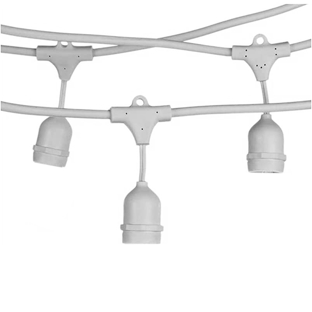 Foto principale Catena di luci pendente 10 metri per 10 lampadine E27 IP54 Bianca Wisdom