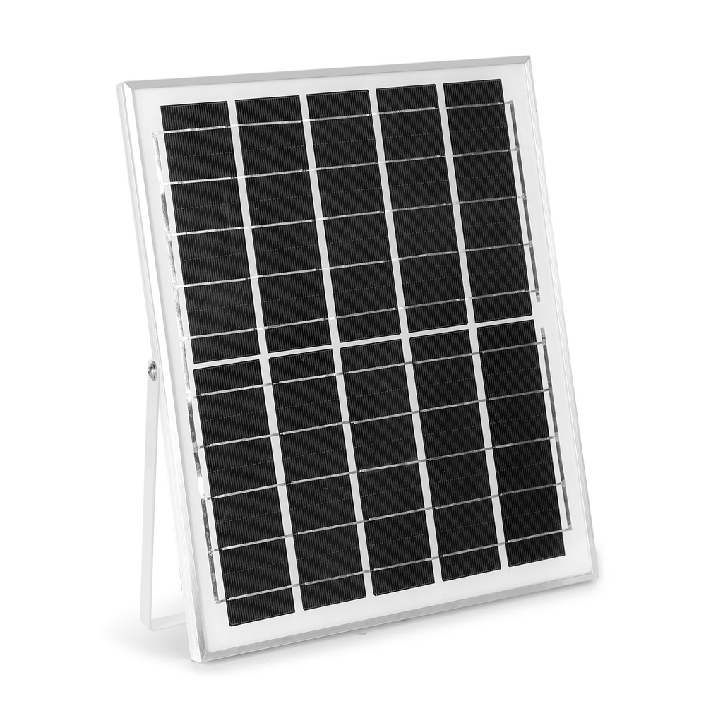 Faro Led 100W Nero con pannello solare IP66 Bianco freddo 6500K Dimmerabile con telecomando e crepuscolare Aigostar - Foto 3