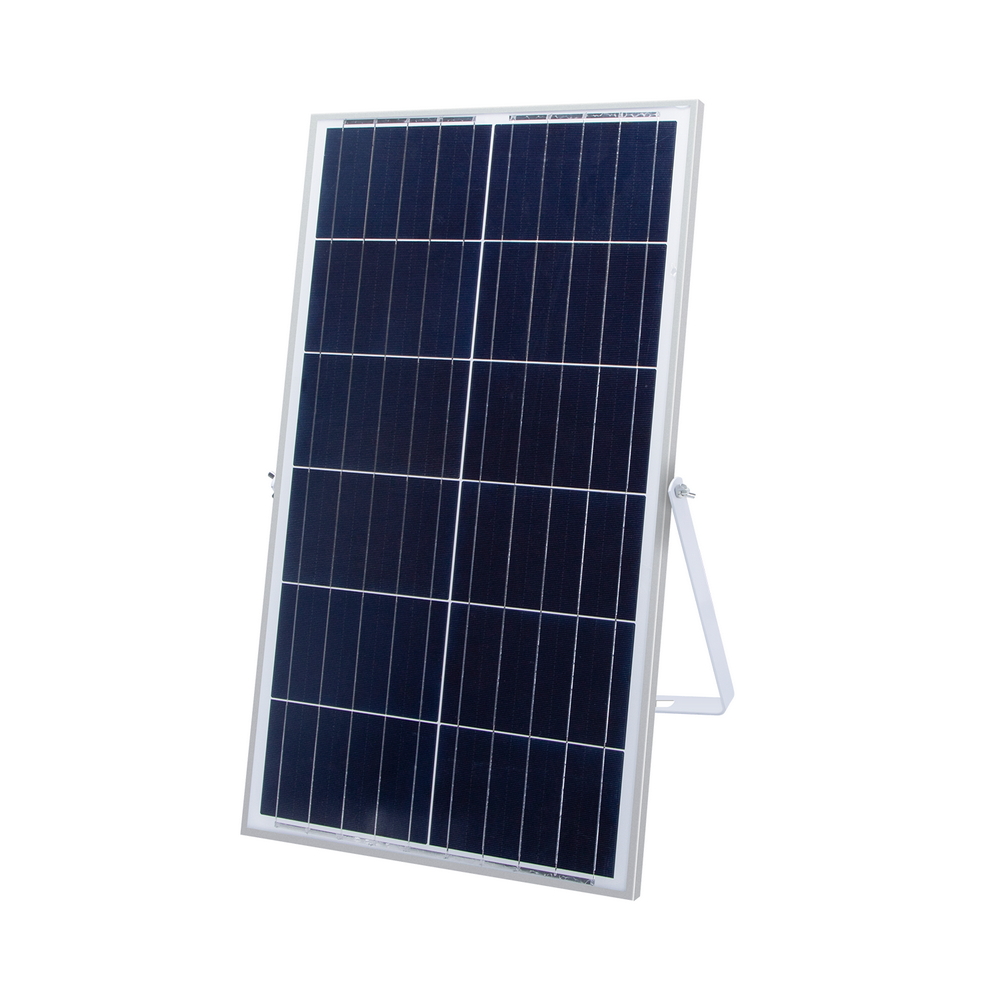 Faro Led 200W Nero con pannello solare IP67 Bianco freddo 6500K Dimmerabile con telecomando e crepuscolare Aigostar - Foto 3