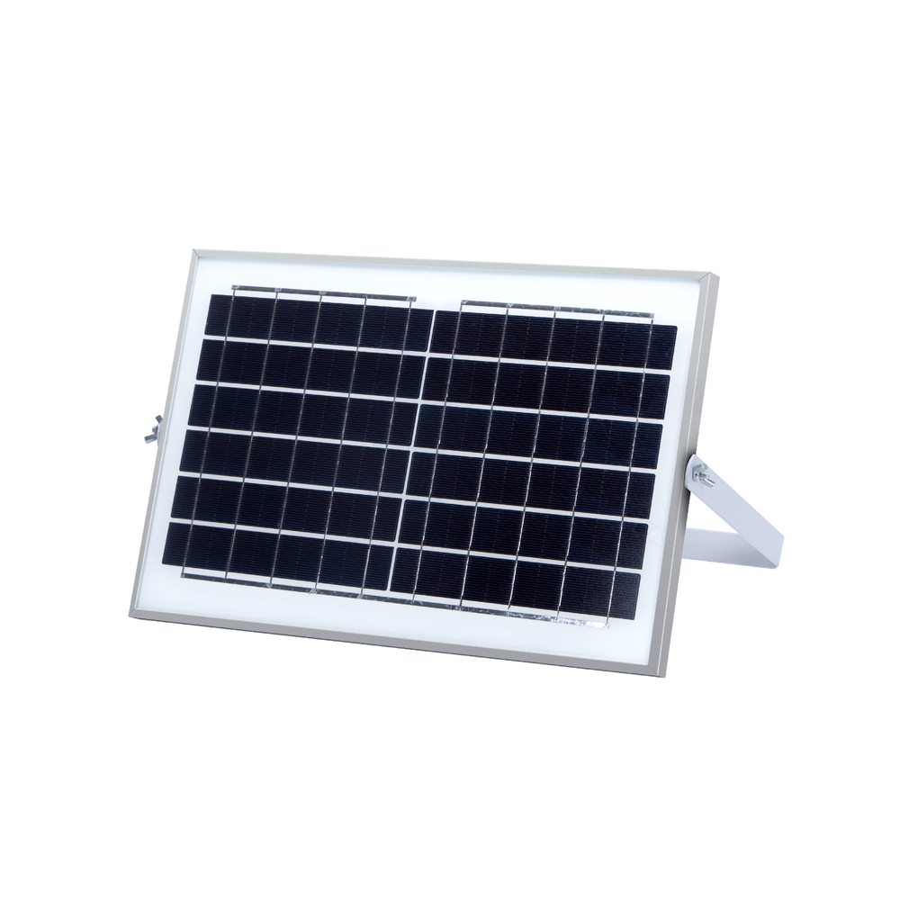 Faro Led 25W Nero con pannello solare IP67 Bianco freddo 6500K Dimmerabile con telecomando e crepuscolare Aigostar - Foto 3