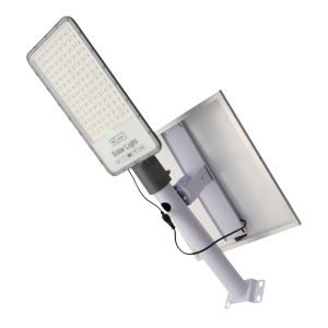 Foto principale Faro Led 300W Grigio con pannello solare IP65 Bianco freddo 6000K Dimmerabile con telecomando e crepuscolare M LEDME