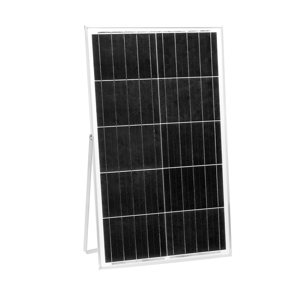 Faro Led 300W Nero con pannello solare IP66 Bianco freddo 6500K Dimmerabile con telecomando e crepuscolare Aigostar - Foto 3