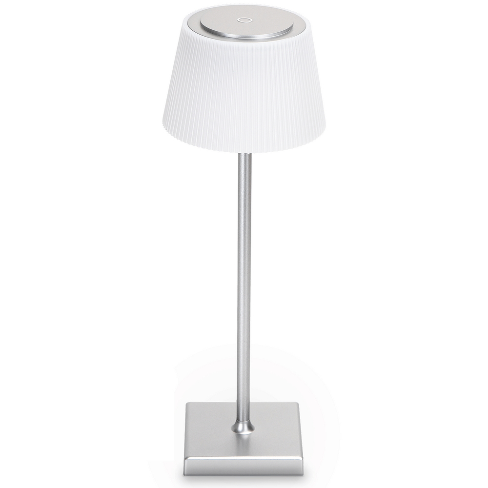 Foto principale Lampada da tavolo Led touch Dory Argento 4W portatile a batteria ricaricabile USB Aigostar