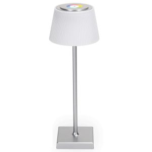 Foto principale Lampada da tavolo Led touch Dory Argento RGB 4W portatile a batteria ricaricabile USB Aigostar