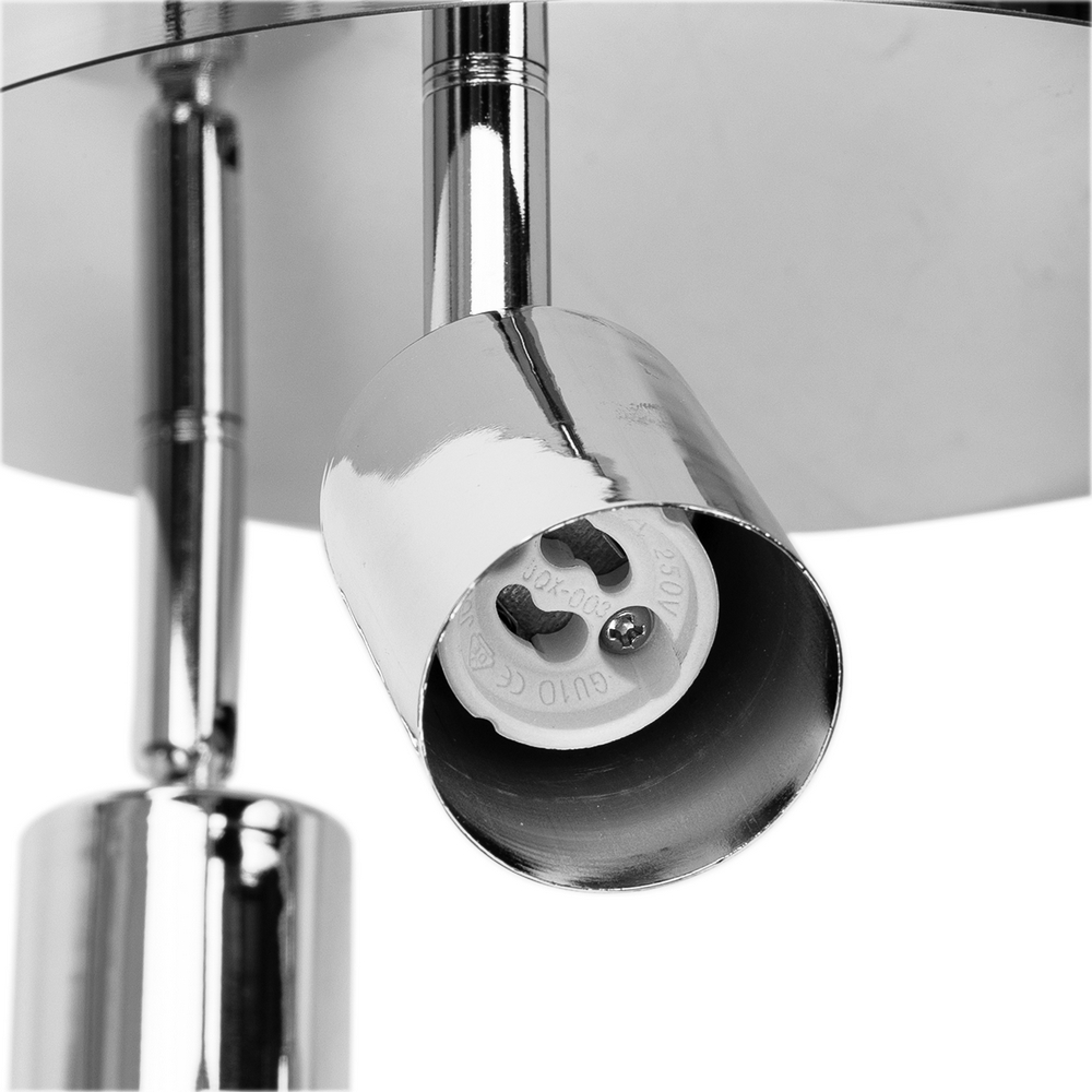 Lampadario da soffitto Tris Alluminio 3 x GU10 Aigostar - Foto 3
