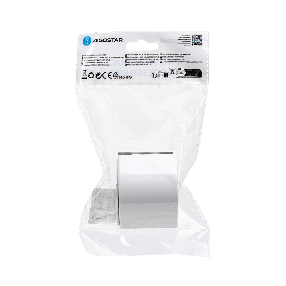 Spigolo esterno 90° L per Canalina 60x40mm bianca 2pz Aigostar - Foto 4