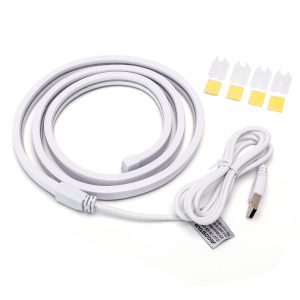 Foto principale Striscia Led flessibile Neon Flex modellabile 5V 4,9W 1 metro IP65 Bianco caldo 3000K Aigostar