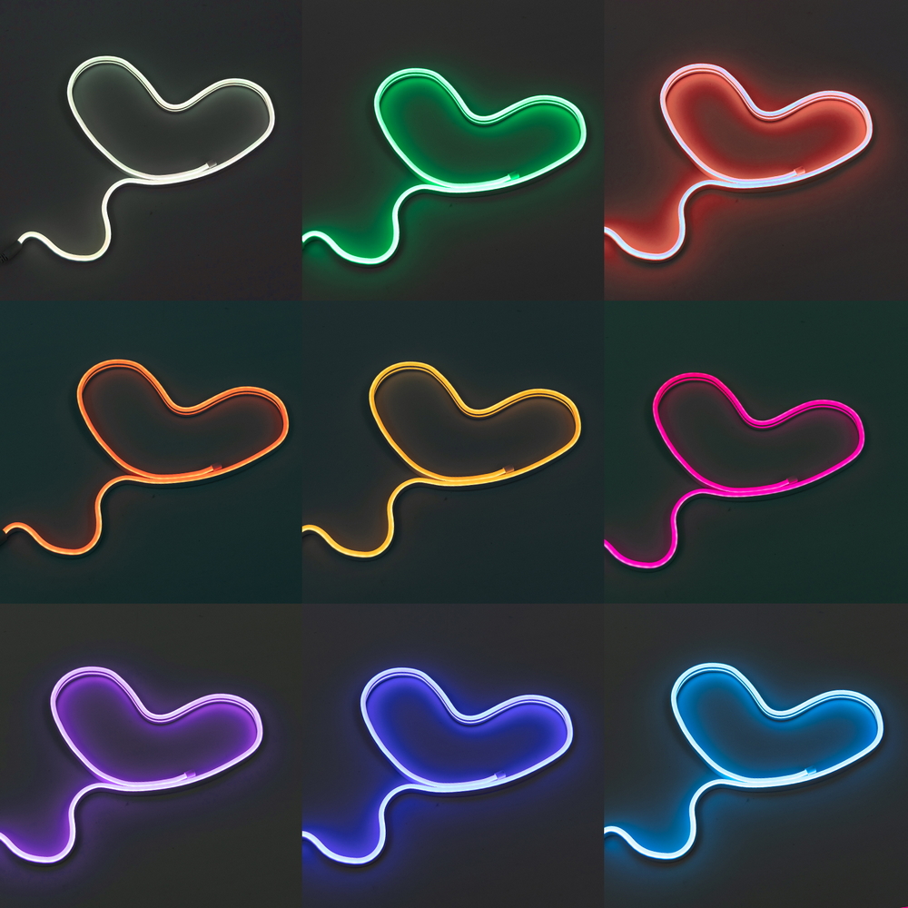 Striscia Led flessibile Neon Flex modellabile 5V 4,9W 1 metro IP65 RGB Aigostar - Foto 3