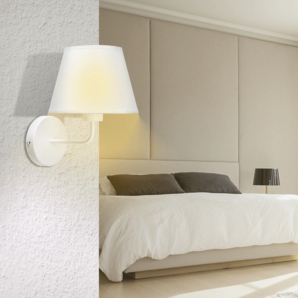 Applique da parete JUP Bianco IP20 1 x E27 Aigostar - Foto 2