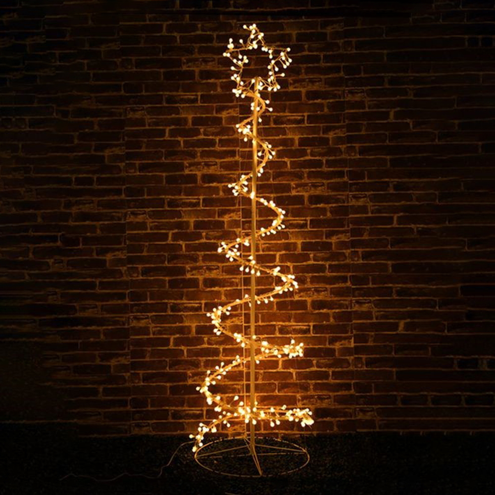 Albero luminoso a spirale da 350 Led altezza 180cm Bianco Caldo Wisdom - Foto 1