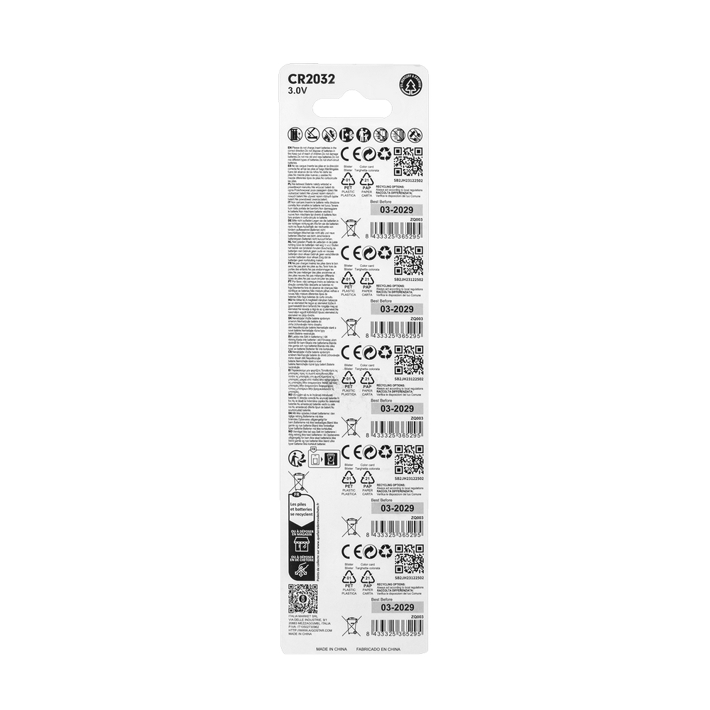 Batteria bottone Aigostar 3V CR2032 Litio confezione da 5 pile - Foto 2