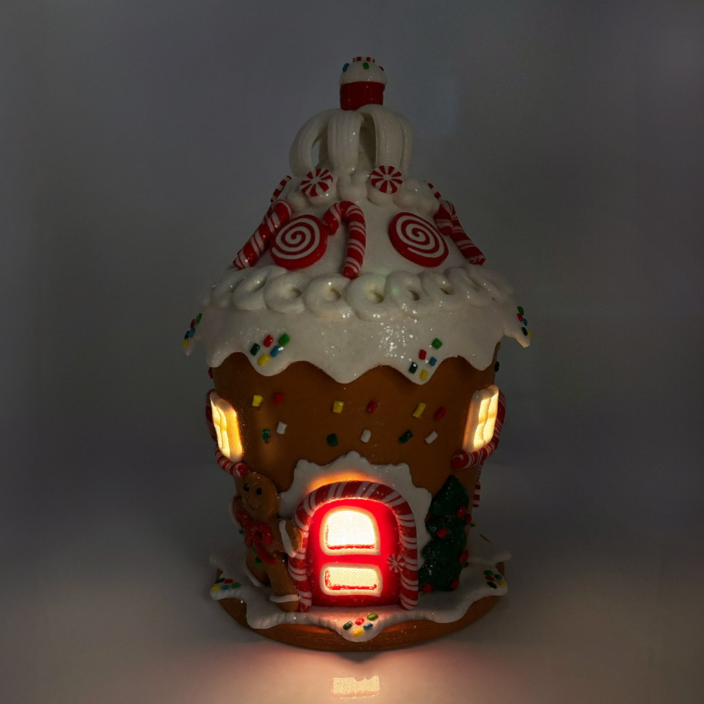 Casetta di Natale marzapane Hensel con luci Led Bianco caldo Wisdom - Foto 2