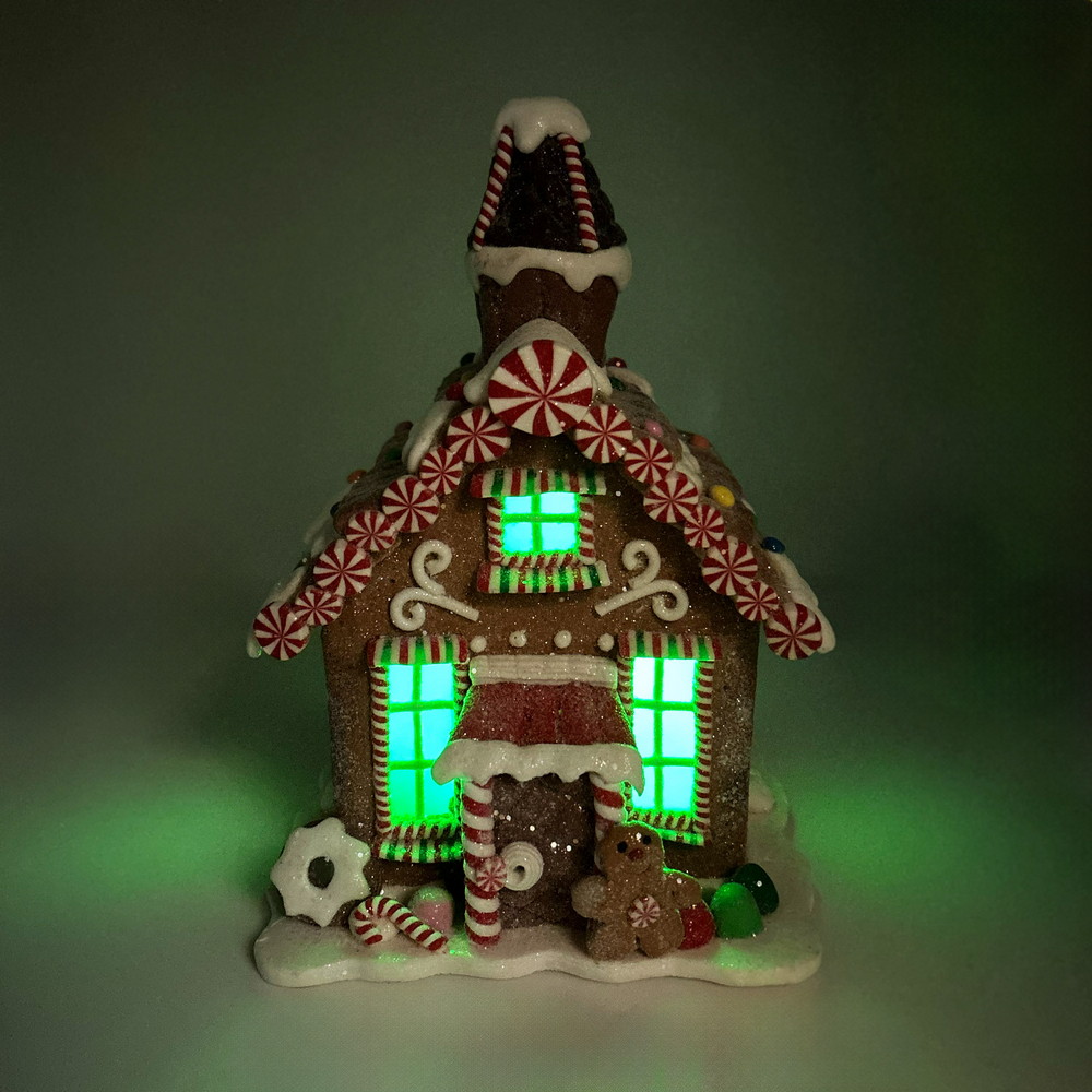 Casetta di Natale marzapane Sweets con luci Led RGB Wisdom - Foto 1
