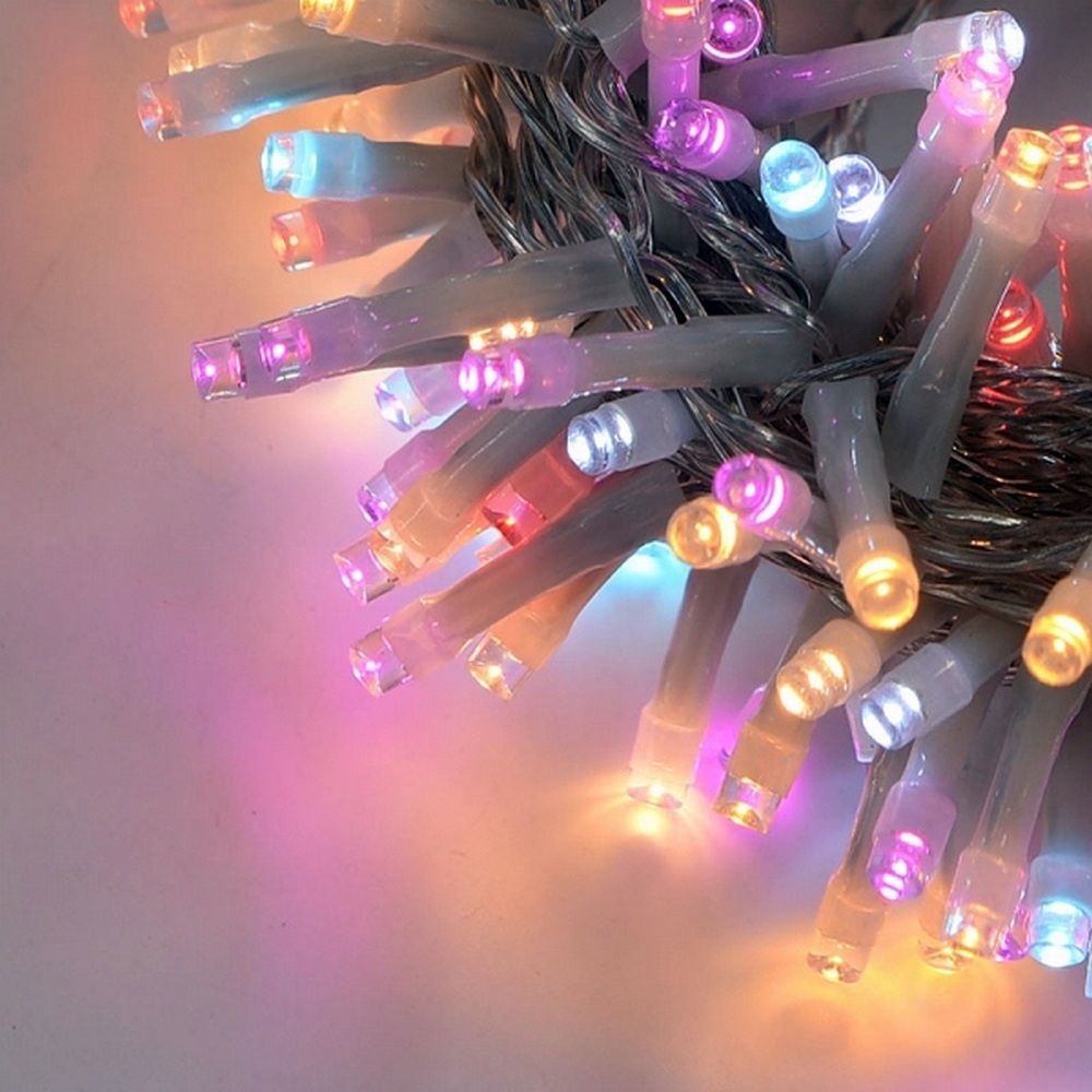 Catena di luci 26 metri da 864 Led Multicolore con cavo trasparente Wisdom - Foto 2