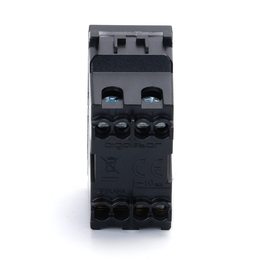 Doppio Pulsante con frecce 10A nero compatibile anche con Vimar Plana - Foto 1
