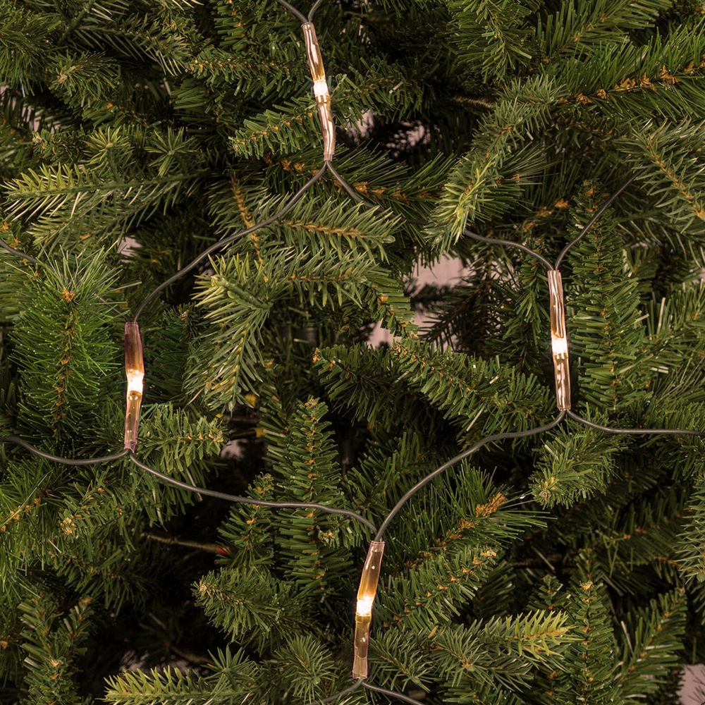 Mantello a rete di luci per Albero di Natale da 150cm a 380cm 198 Led Bianco Caldo Wisdom - Foto 5
