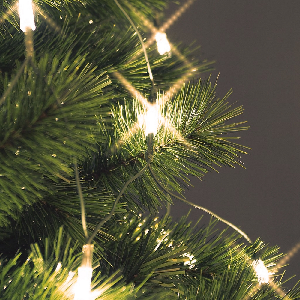 Mantello a rete di luci per Albero di Natale da 150cm a 380cm 198 Led Bianco Caldo Wisdom - Foto 7