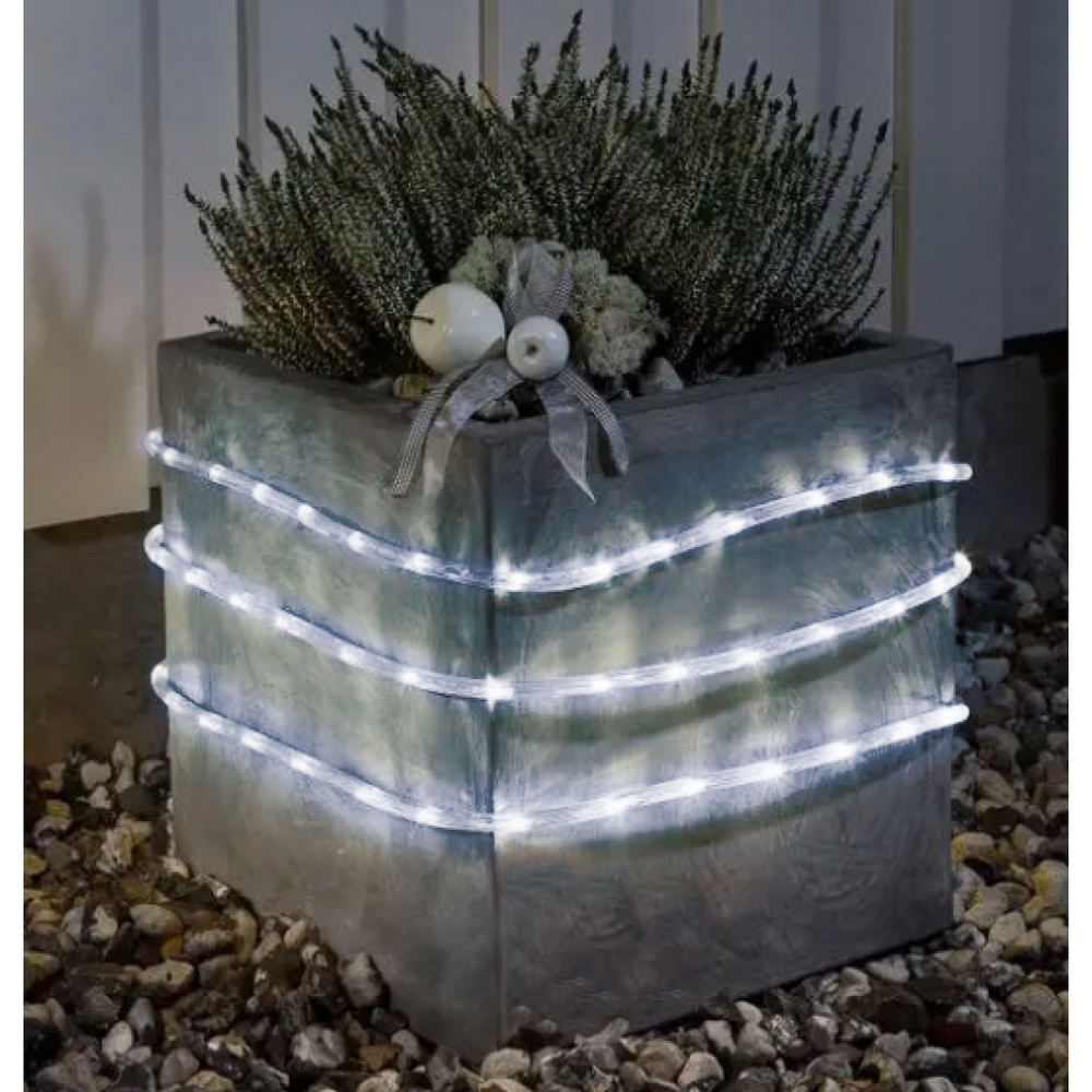 Tubo luminoso 10 metri da esterno da 200 Led Bianco Freddo Wisdom - Foto 1