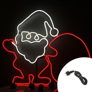 Foto principale Babbo Natale con sacco luminoso da 60cm 480 Led Neon Flex Multicolore da esterno Wisdom