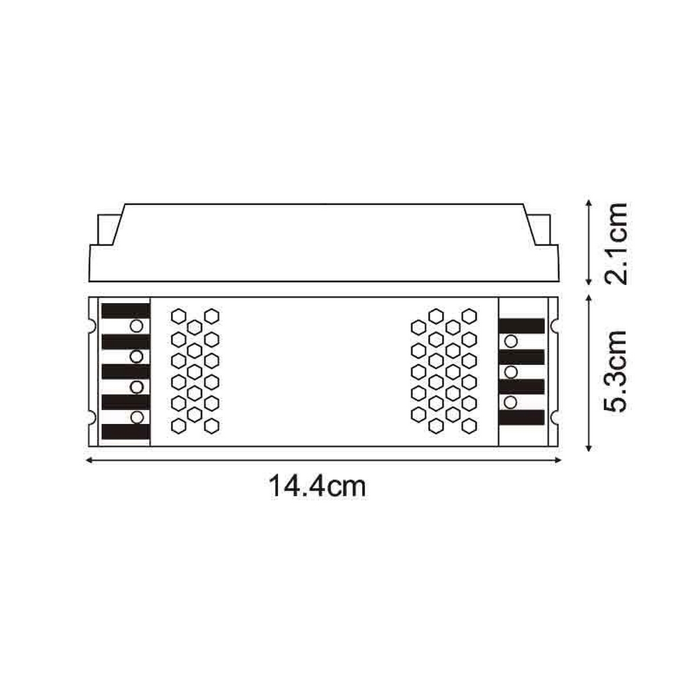 Alimentatore striscia Led 12V 60W 5A IP44 Trasformatore uso interno M LEDME - Foto 1