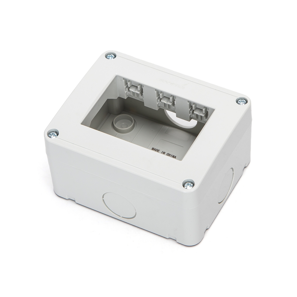 Foto principale Cassetta esterna 3 moduli custodia IP20 per pulsanti compatibile anche con BTicino Matix