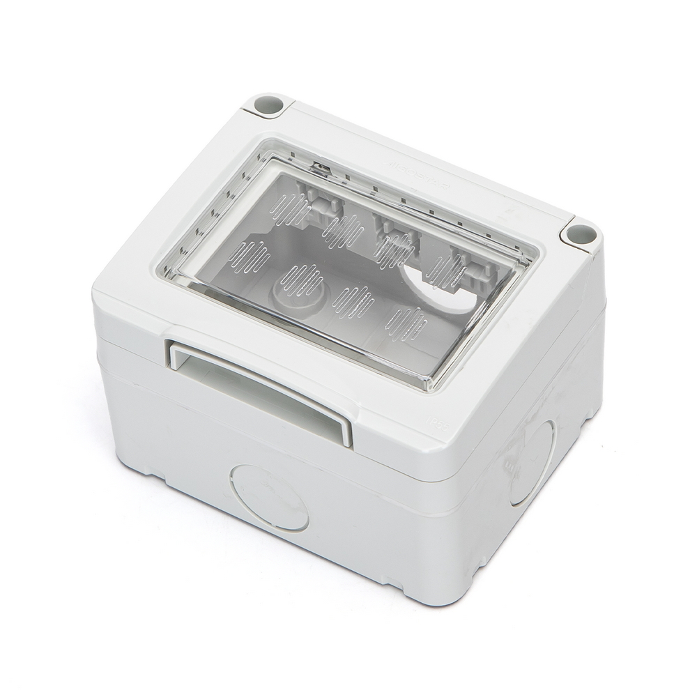 Foto principale Cassetta esterna impermeabile 3 moduli custodia IP55 per pulsanti compatibile anche con BTicino Matix