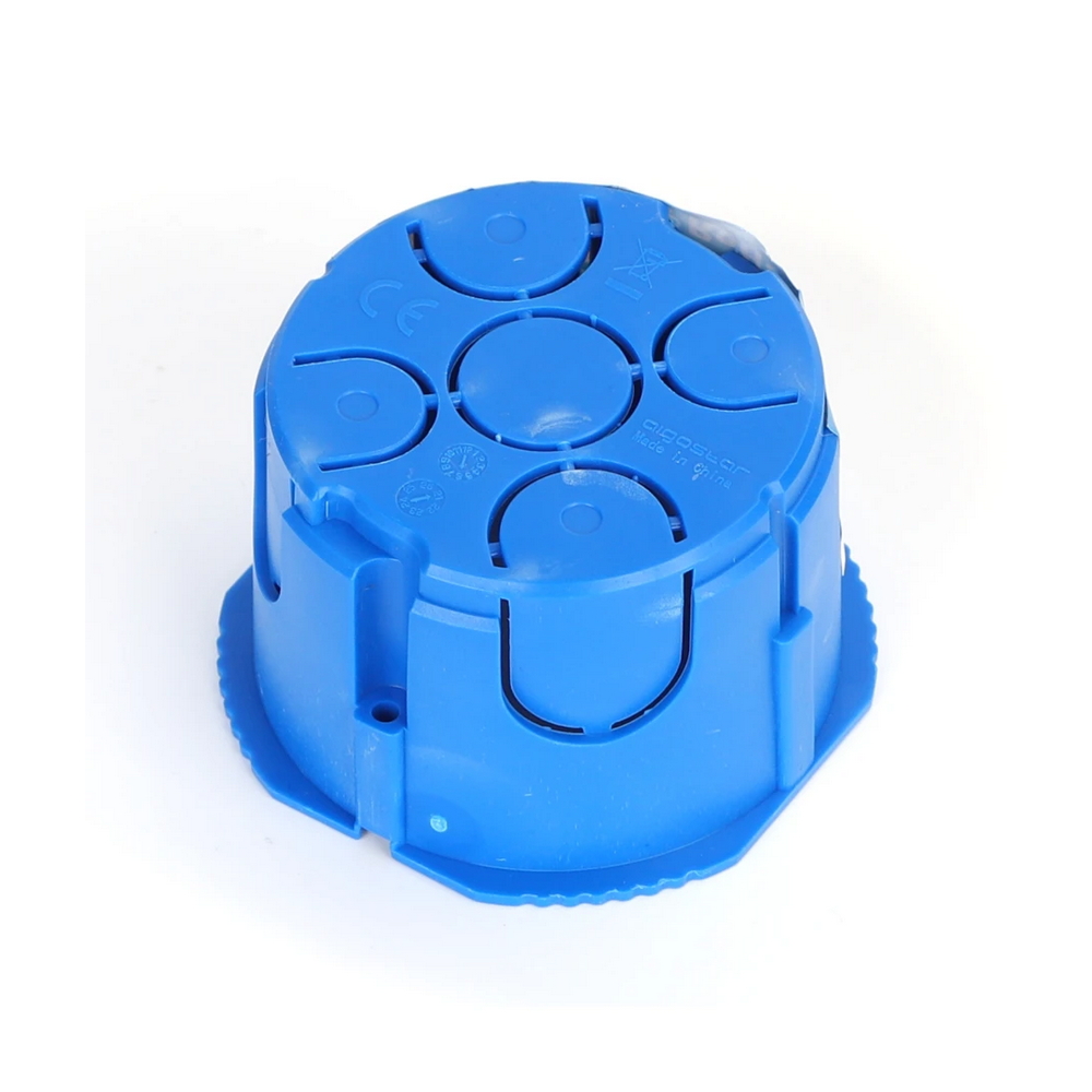 Scatola portafrutti 502 rotonda cassetta da incasso 2 moduli colore blu - Foto 1