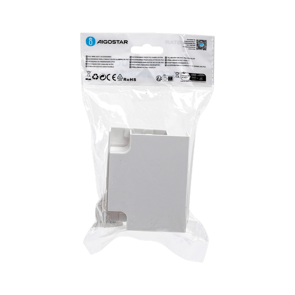 Derivazione T per Canalina 60x40mm bianca 2pz Aigostar - Foto 4